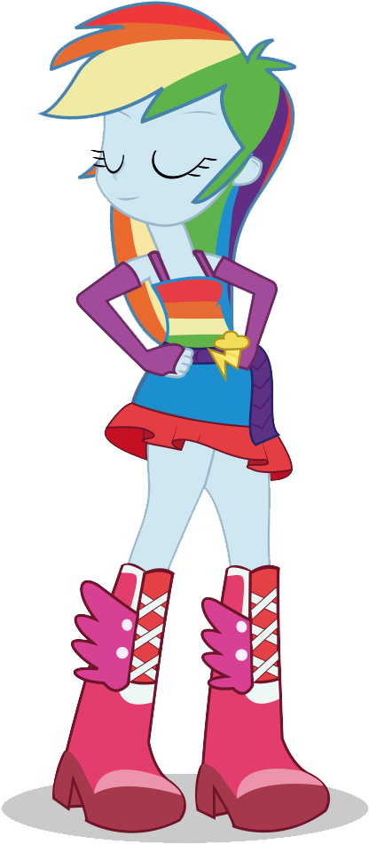 Rainbow Dash Equestria Girls By Asaf1055 - Equestria Girl Transparent (745x1053)