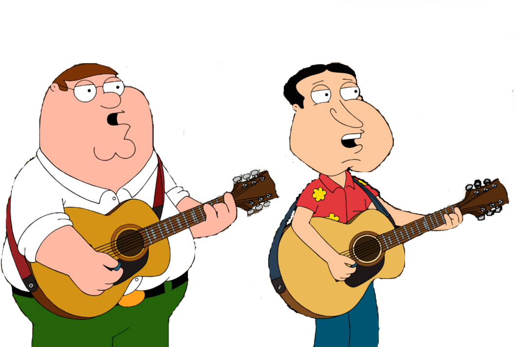 Peter And Quagmire On Guitars By Thunderfists1988 - Family Guy (1095x730)