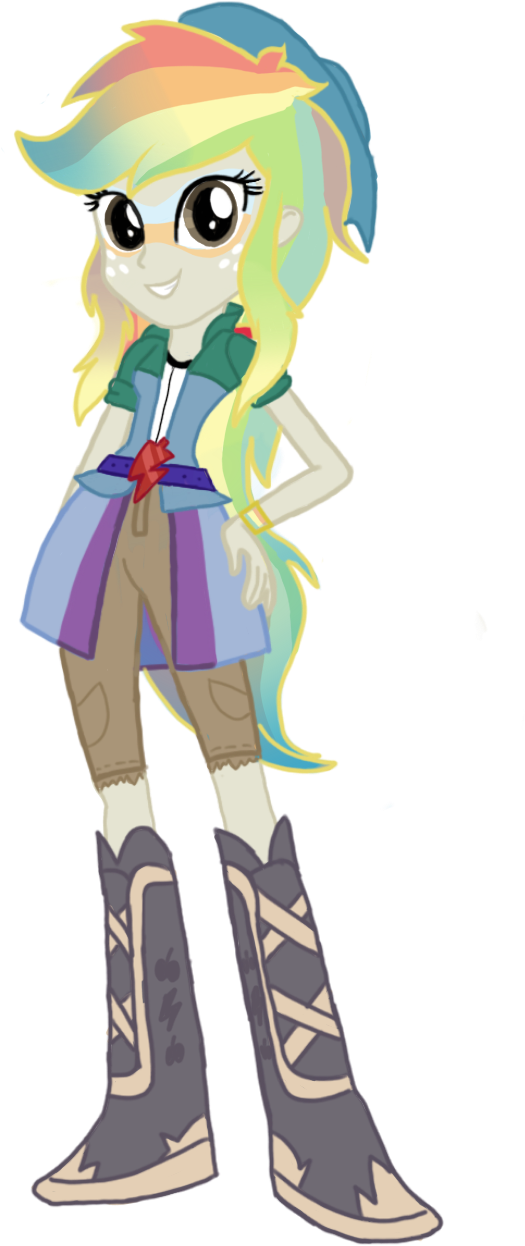 Tsundra, Equestria Girls, Fusion, Rainbow Dash, Safe, - My Little Pony: Friendship Is Magic (720x1280)