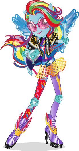 Mlp Equestria Girls Friendship Games Rainbow Dash Motorcross - Rainbow Dash Modocross Style (276x529)