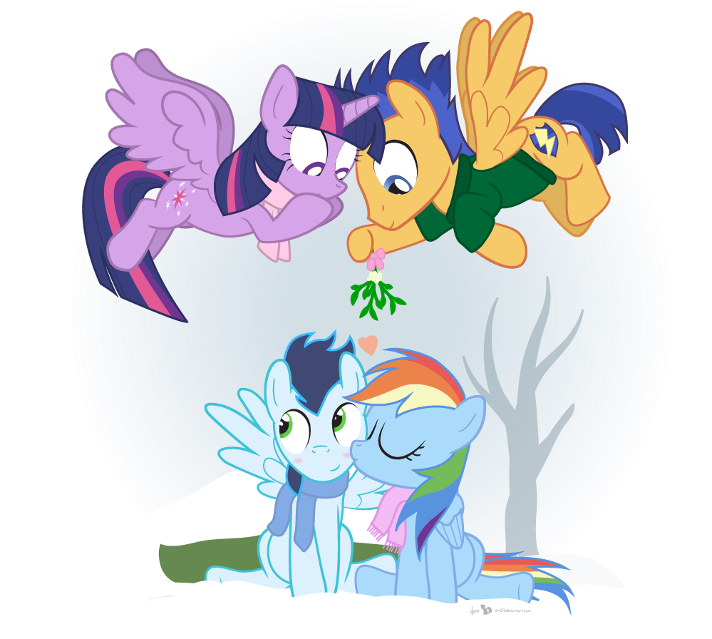 Twilight And Flash Sentry - Twilight Sparkle Y Soarin (1060x920)