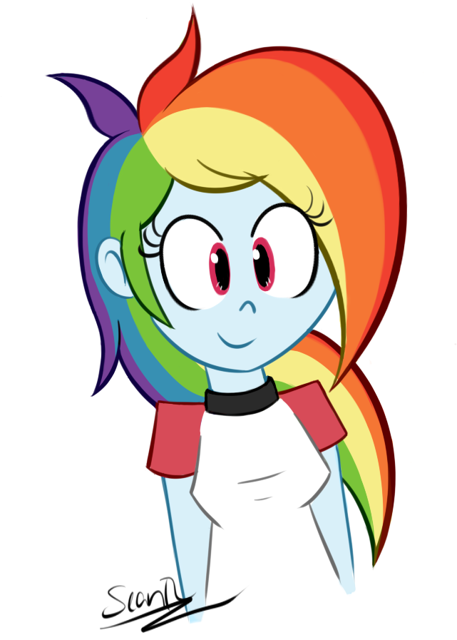 Sheandog, Cute, Dashabetes, Equestria Girls, Rainbow - My Little Pony: Equestria Girls (700x1000)