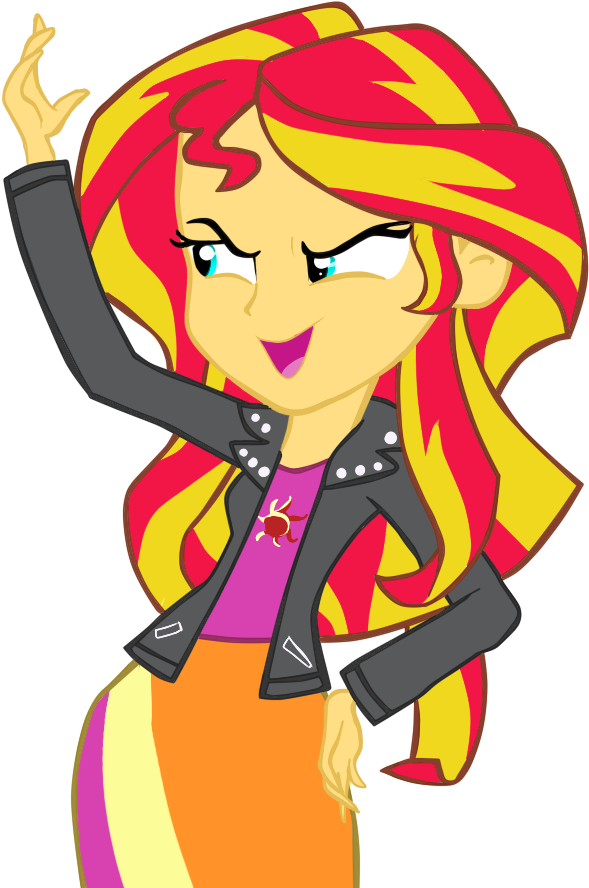 Cartoon Pictures Of Little Girls - Sunset Shimmer Equestria Girl (740x959)