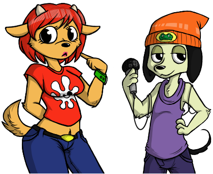 Jammer Lammy And Parappa The Rapper - Parappa The Rapper (455x371)