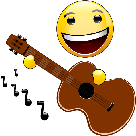 Music Smiley Guitar By Mondspeer-d7zj0an - Music (500x500)