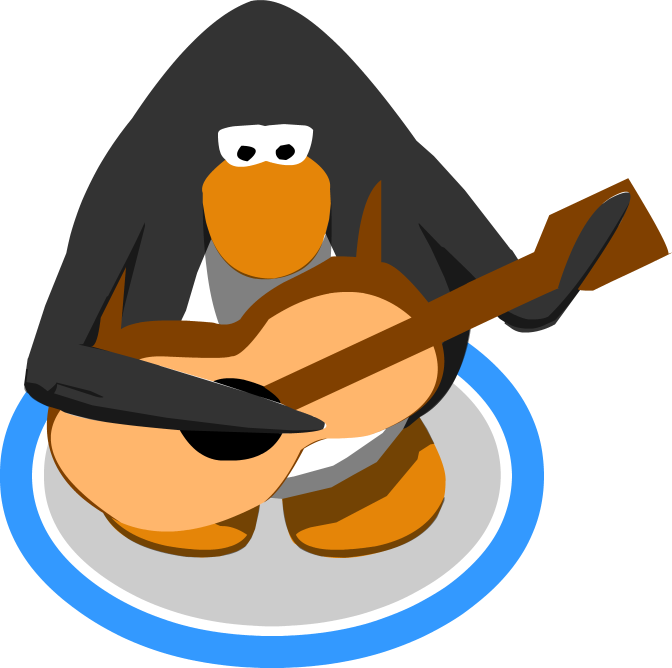Acoustic Guitar Special Dance - Club Penguin 10th Anniversary Hat (1344x1336)
