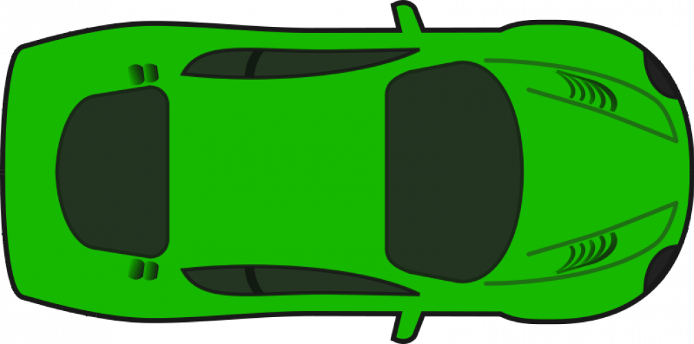 Race Car Clipart Transparent Car - Cartoon Race Car Top View (1007x500)