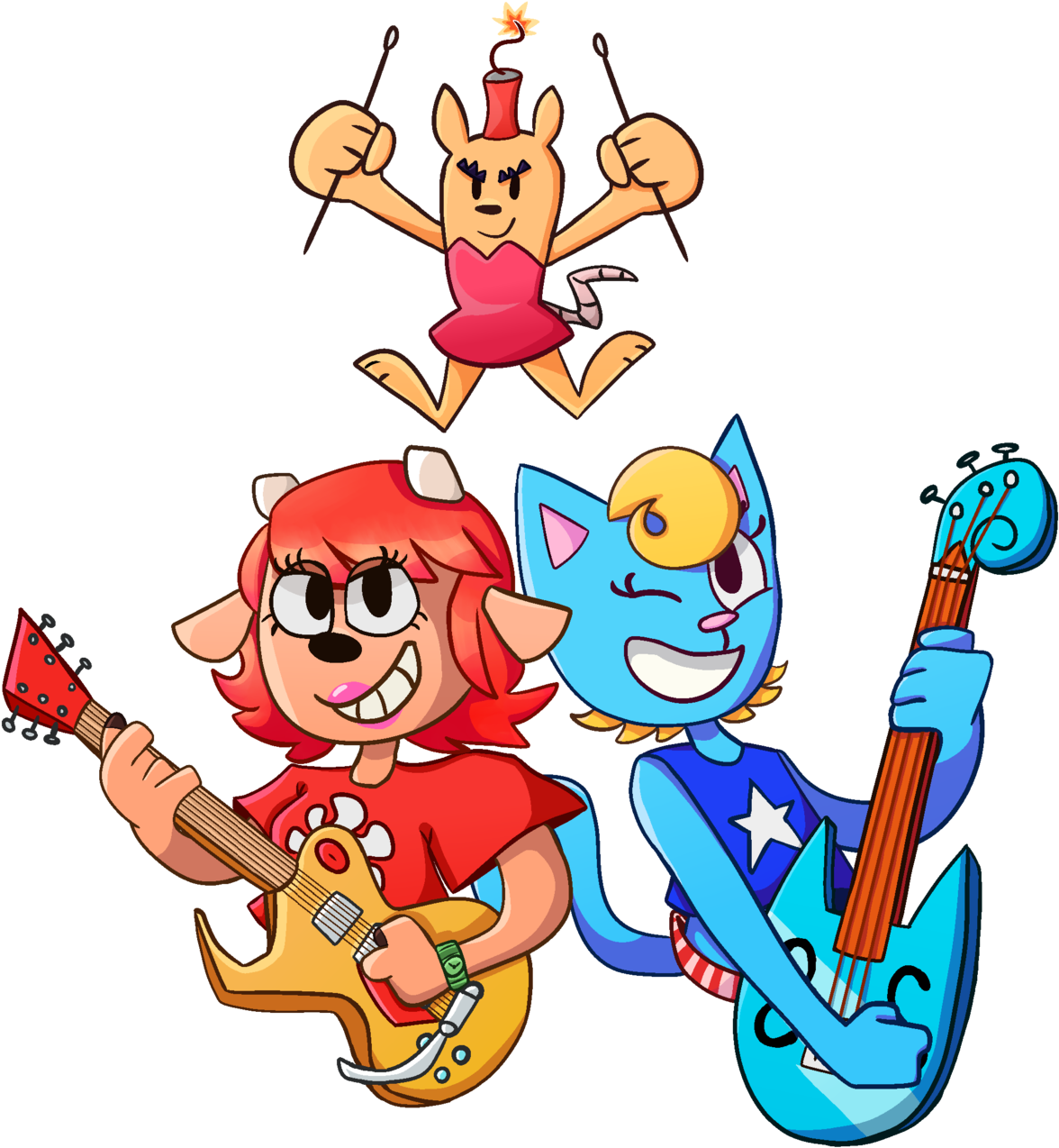Lammy Um Jammer Lammy Katy Kat Ma San Milkcan Parappa - Um Jammer Lammy (1280x1322)