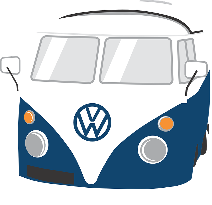 Camper Clipart Kombi - Volkswagen Clipart (744x720)
