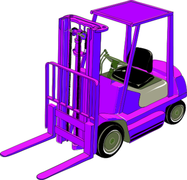 Tow Truck Clipart - Forklift Clip Art (600x580)