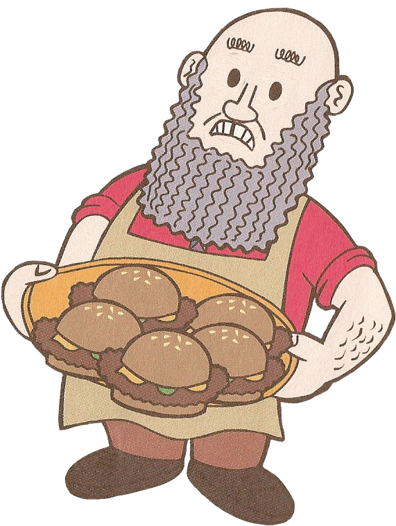 Parappa Parappa The Rapper Umjammer Lammy Beard Burger - Beard Burger Master (587x767)
