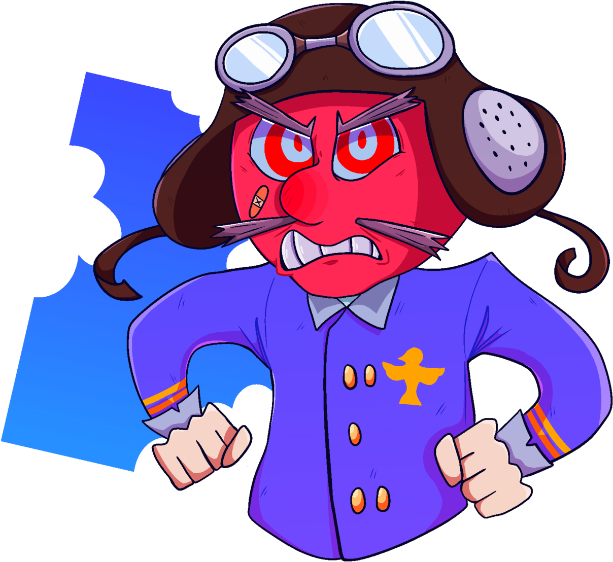 Fussenpepper Captain Fussenpepper Parappa Parappa The - Um Jammer Lammy (1280x1163)