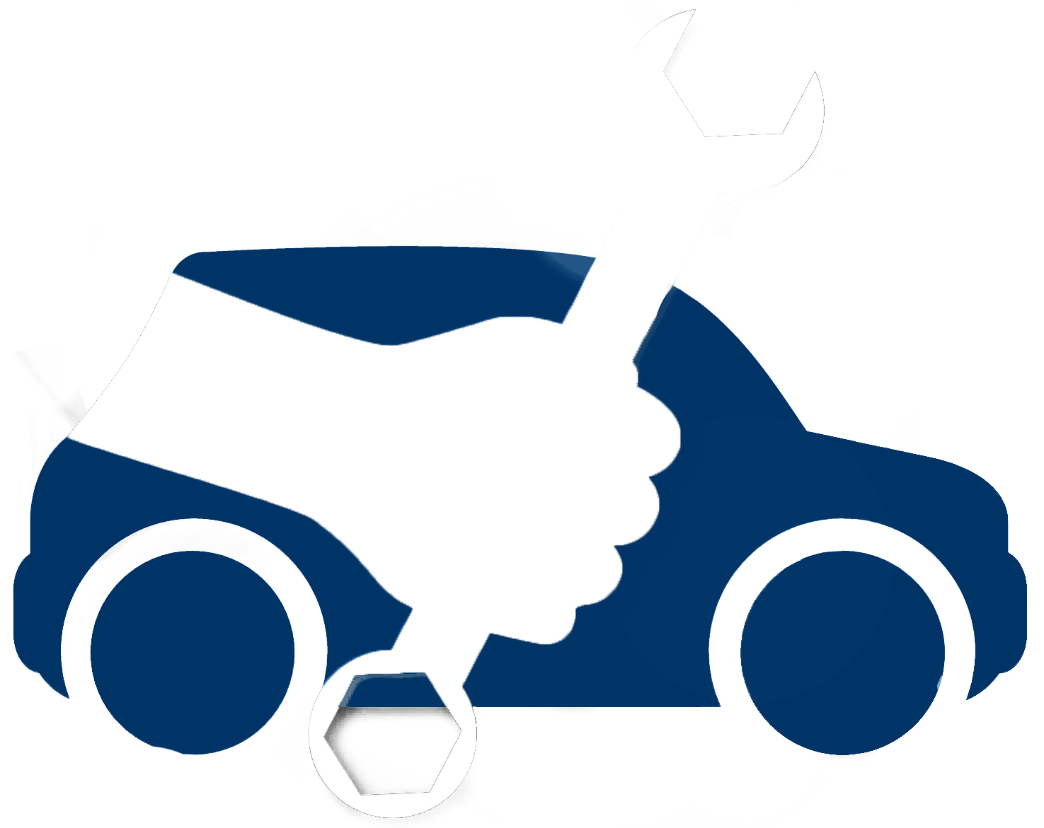 Car And Hand Holding Wrench Vector Auto Parts Store - Car Service Vector Png (1475x1171)