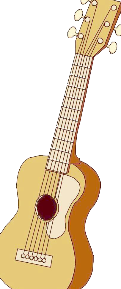 Tiple Ukulele Acoustic Guitar Cartoon Cuatro - Tiple Ukulele Acoustic Guitar Cartoon Cuatro (407x966)