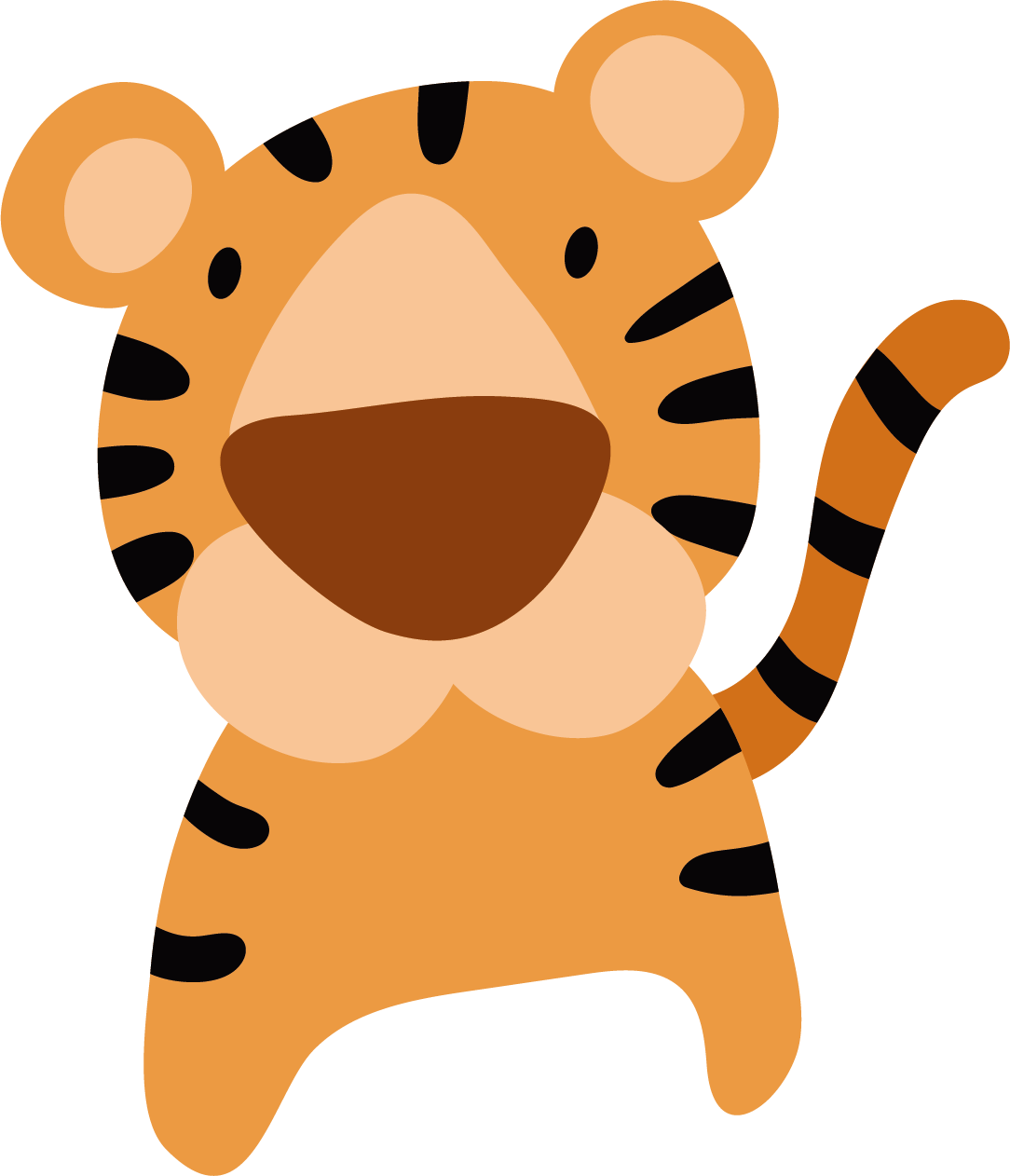 Tiger Cartoon Cuteness - Tiger Cartoon Cuteness (1084x1262)