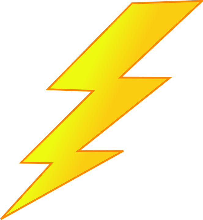 Lightning Bolt Clip Art At Clker - Sandycove (664x720)