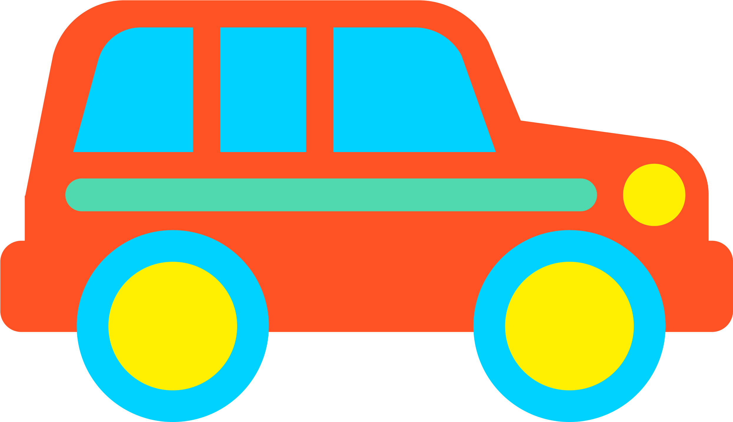 Cartoon Orange Car Png Clipart - Stock.xchng (2500x1434)