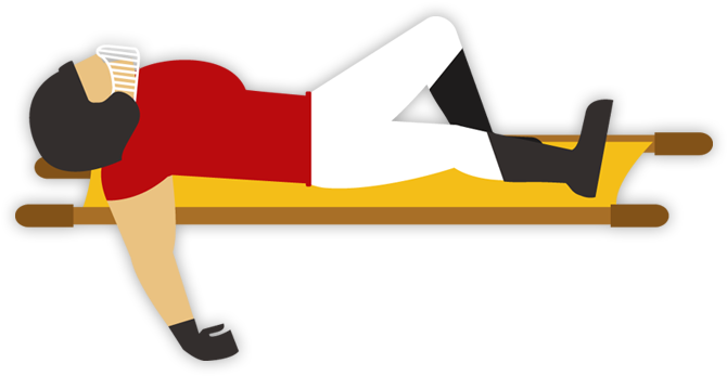 The Biggest Sports Injuries Of All Time - Injured Football Player Clipart (683x353)