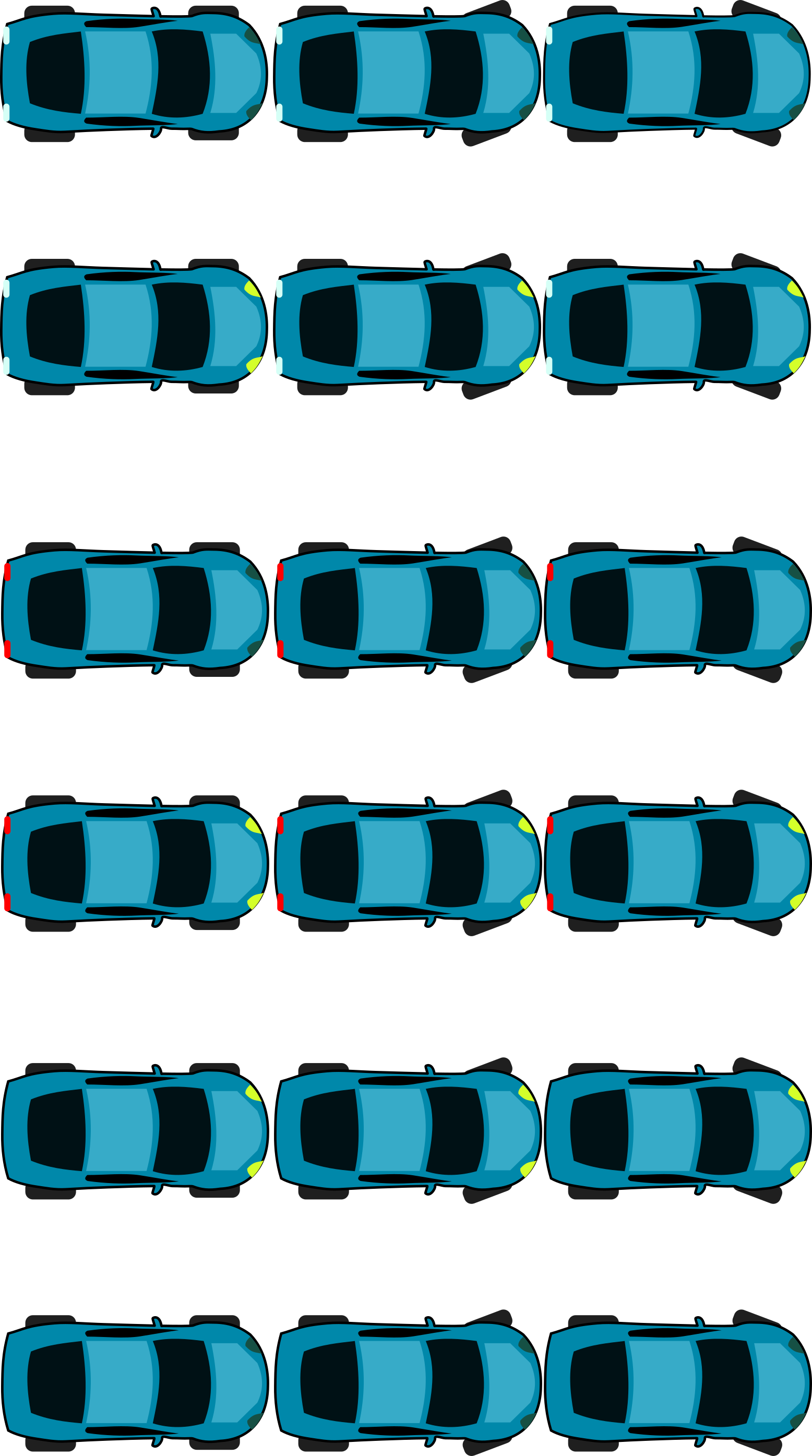 Car Sprite - Top Down Car Sprite (1556x2790)
