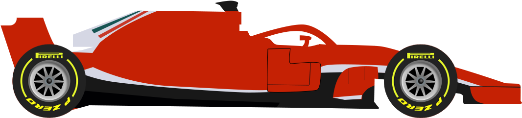 Räikkönen - Ferrari F1 2018 Png (1132x288)