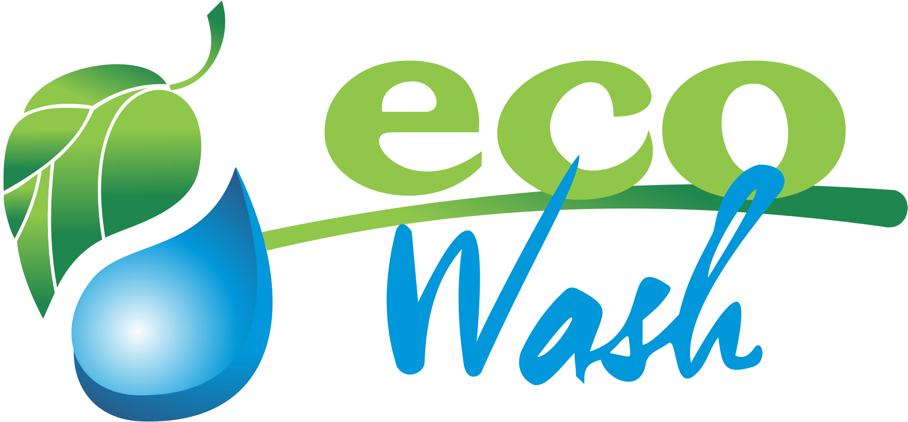 Eco Wash Png - Eco Car Wash Logo (1817x846)