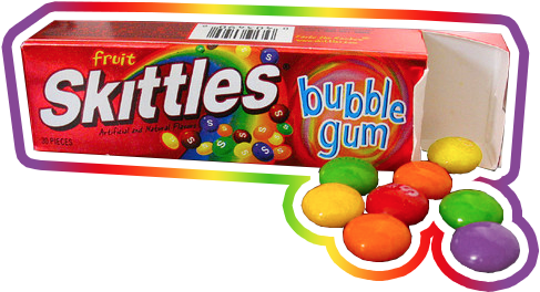 Does Anyone Remember Skittles Bubblegum - Skittles Candies, Bite Size, Original Fruit - 19.20 (500x288)