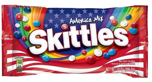 Skittles America Mix Bite Size Candies - Skittles America Mix (500x500)