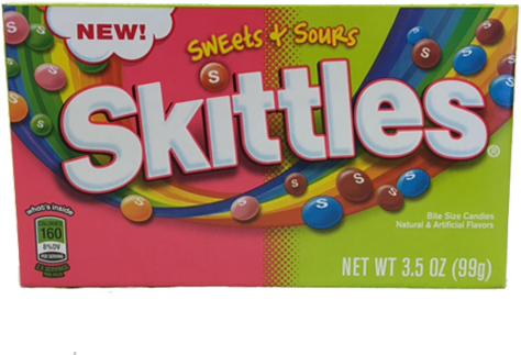 Skittles Sweets & Sours Bite Size Candies - Sweet And Sour Skittles (500x500)