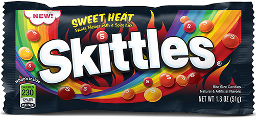 Skittles Sweet Heat Bite Size Candies - Skittles Sweet Heat Png (500x500)