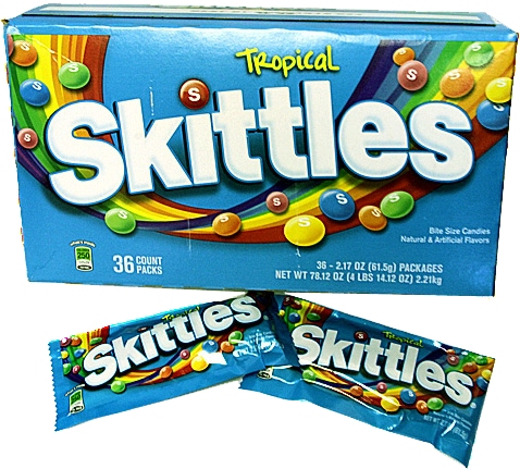 Skittles Tropical Bite Size Candies - Skittle Box (500x500)