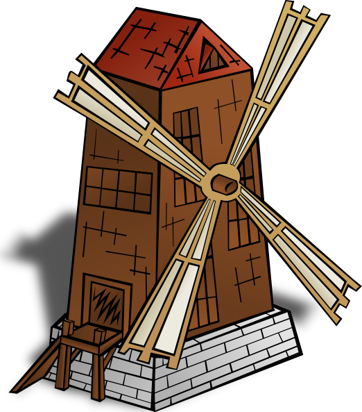 Mill Cliparts - Mill Clipart (522x593)