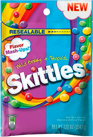 Skittles Wild Berry & Tropical Mashup Bag - Skittles Wild Berry Tropical (458x458)