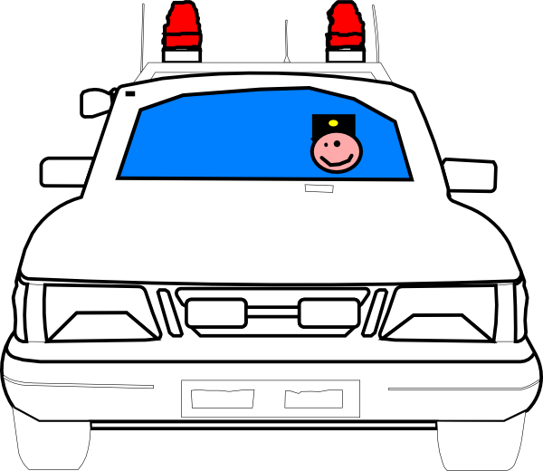 Police Car Clip Art At Clker - Police Car Clip Art (600x520)