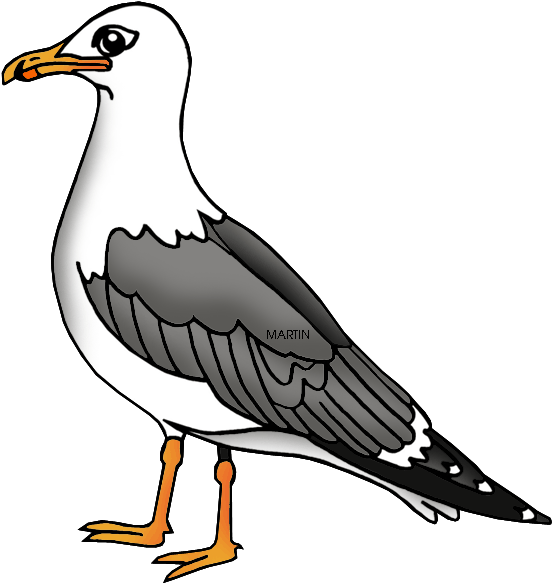 Free United States Clip Art By Phillip Martin, Utah - Utah State Bird Clipart (594x648)