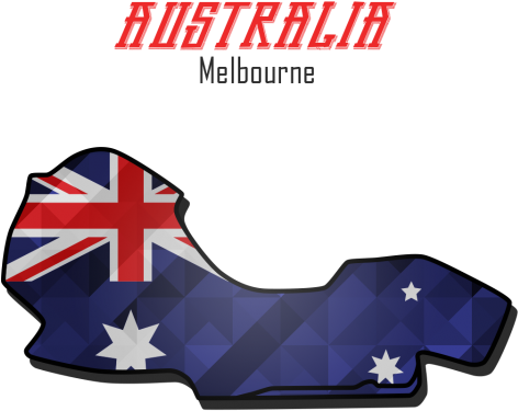 Take Trip Around Albert Park In Melbourne, A Beautiful - Australia Flag (480x480)