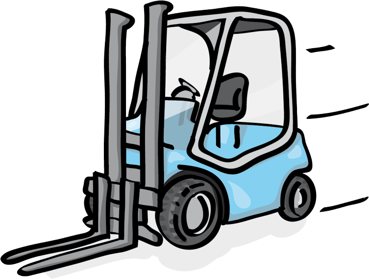 Forklifts For Rent Industrial Stacker Blackforxx - Chariot Élévateur Cartoon (765x763)
