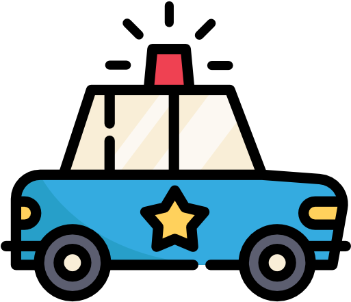 Police Car Free Icon - Police (512x512)