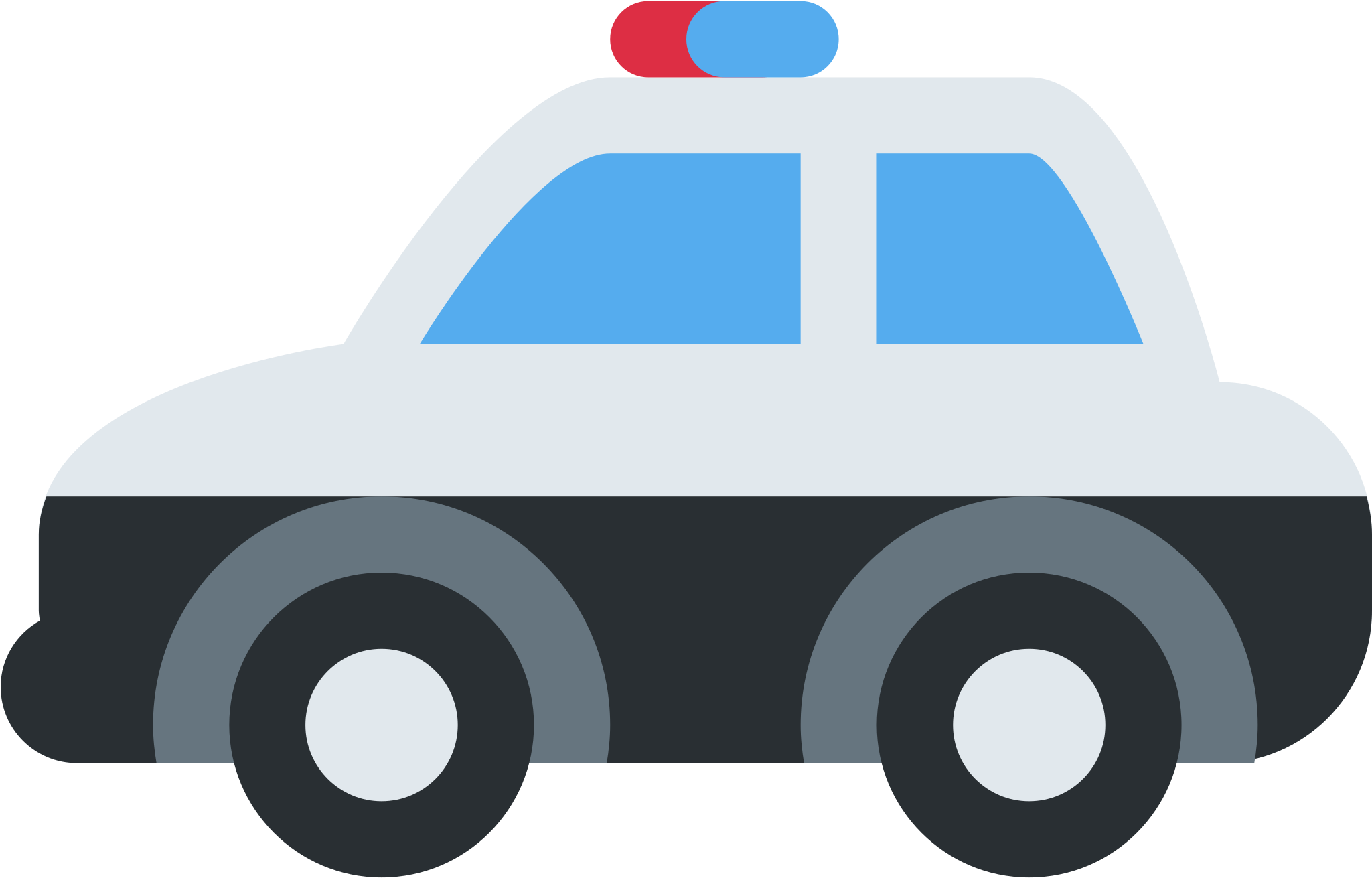 Police Car - Police Car Emoji Twitter (2048x2048)