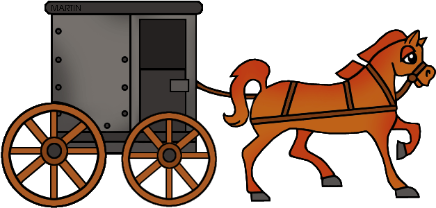 Horse And Buggy - Horse And Buggy Clipart (648x315)