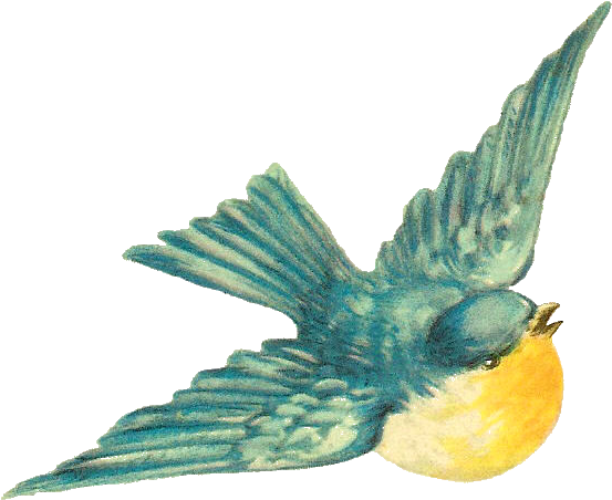 Free Bird Clip Art - Sweet Messenger Whimsical Wooden Pendant,blue Bird (576x470)