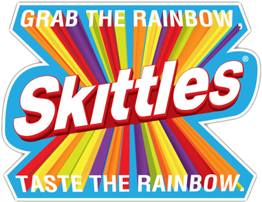 Skittles Taste The Rainbow Logo - Skittles Eat The Rainbow Taste The Rainbow (400x317)