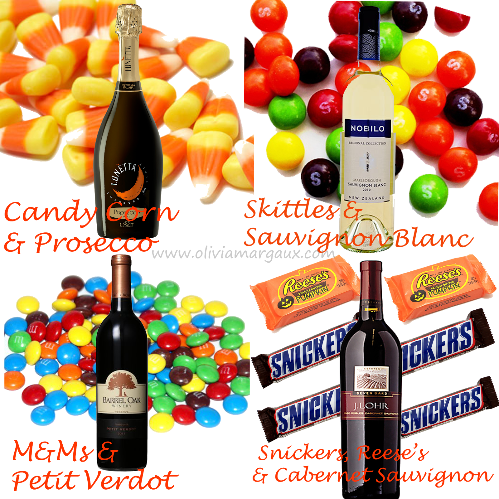 Lunetta Prosecco With Candy Corn - Snickers Candy Bar (1600x1600)