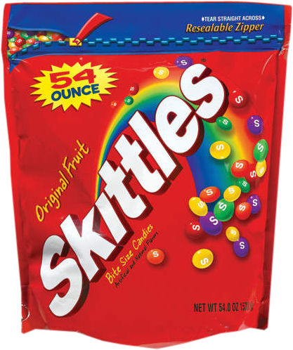 Skittles Bag Psd Official Psds - 5lb Bag Of Skittles (417x498)