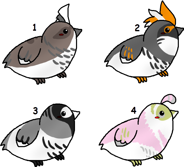 Chibi Birds Customs By Ll Rose Lladopts - Chibi Bird (738x666)