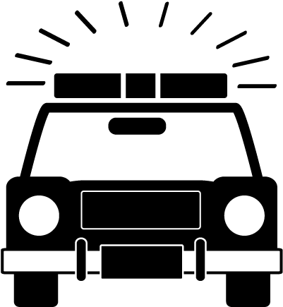 School And Study - Police Car Icon Png (640x480)
