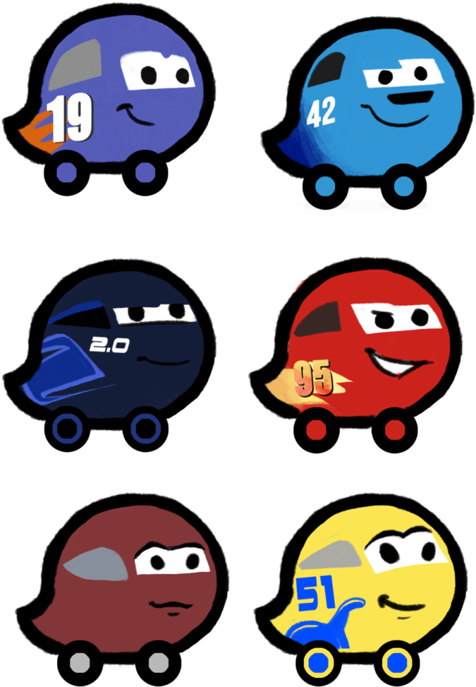 Cars 3- Waze Icons By Myrza289 - Waze Icon Car (753x1062)