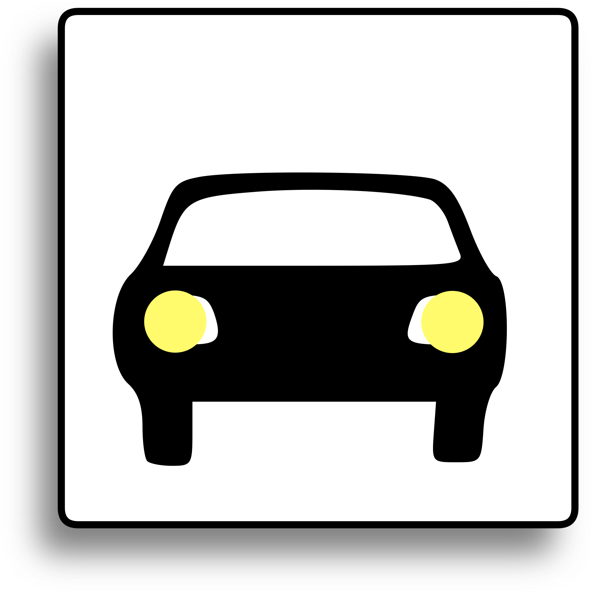 Car Icon Clip Art - Canada Driver License Test (2425x2400)