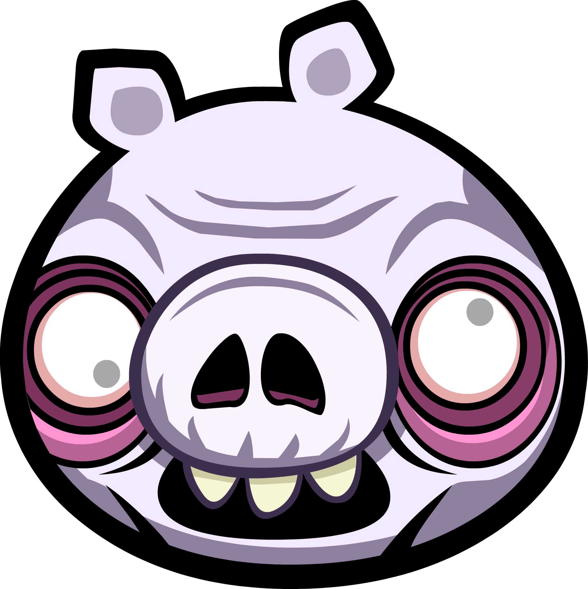 Image Zombie Pig Png Angry Birds Wiki Fandom Powered - Angry Birds Halloween Pigs (2000x2004)