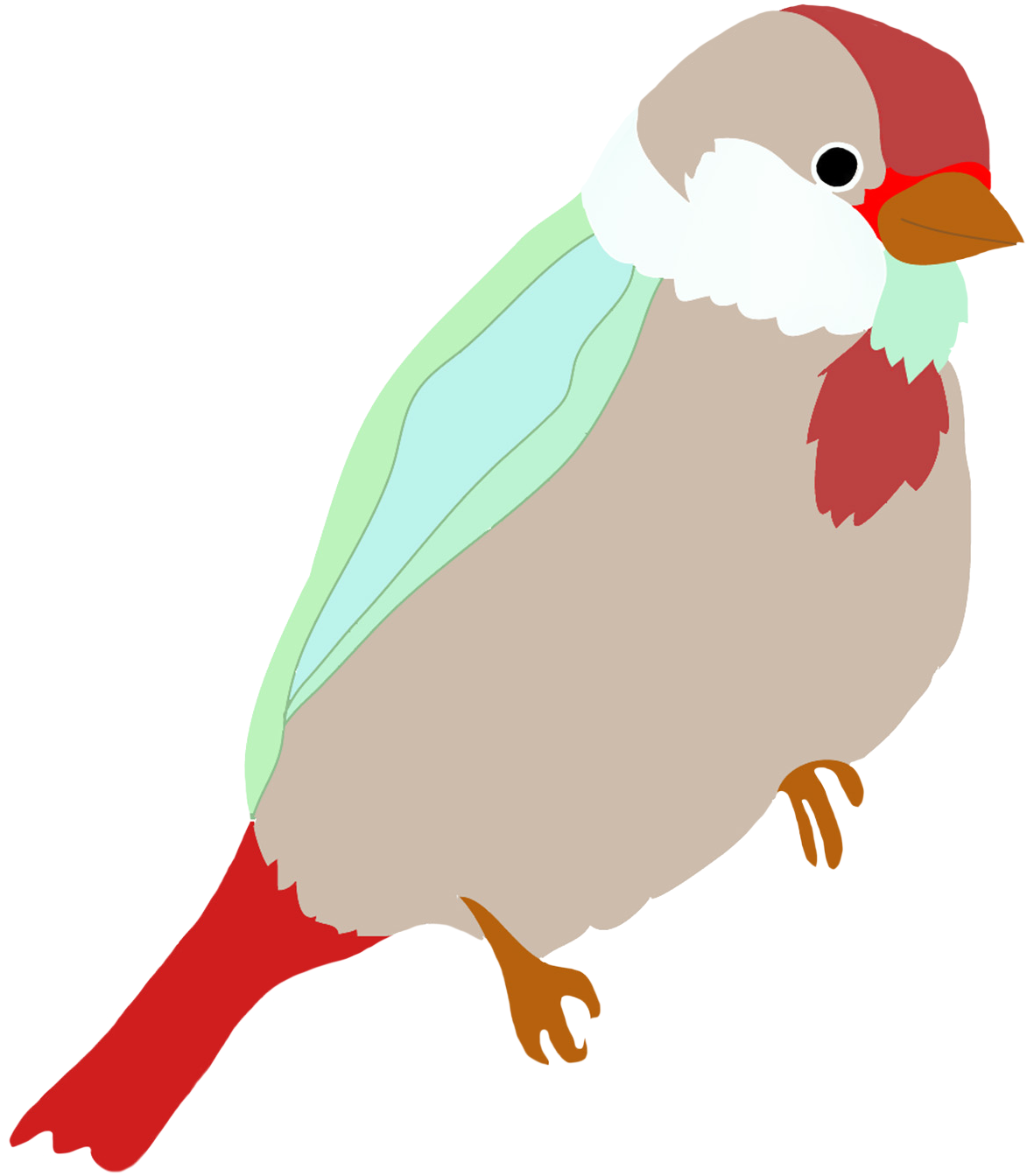 Drawing Of Redpoll Colored - Finches Drawing Transparent Background (1181x1343)