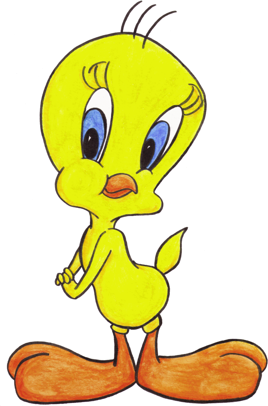 Tweety Bird Classic Cartoon Network Collab By Moonymina - Cartoon Network Tweety Bird (1024x1559)